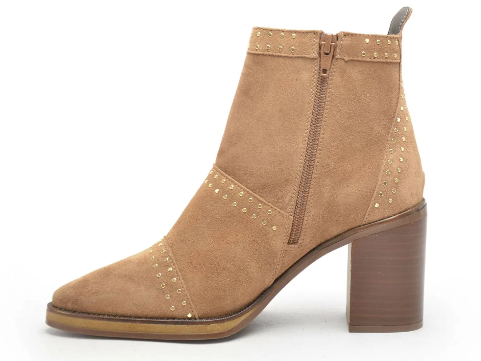 Alpe 5449 Beige Boots et Bottines à Talons Femme