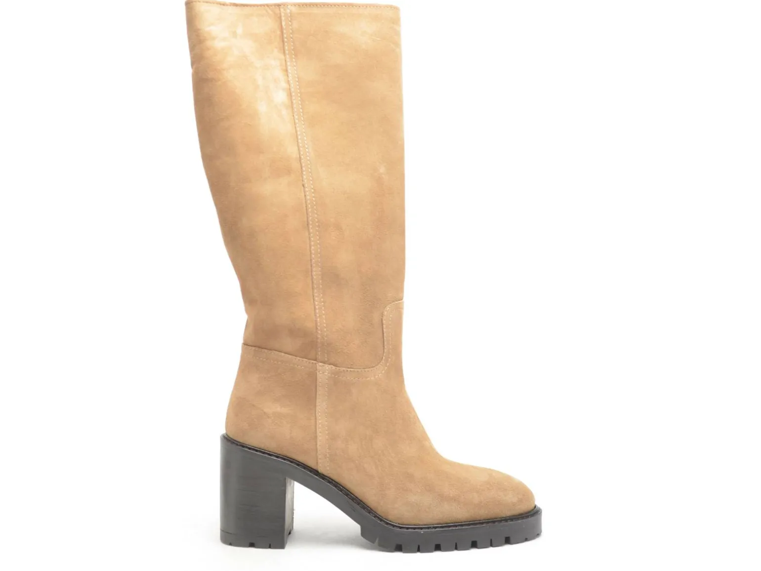 Alpe 5218 Beige Bottes à Talons Femme