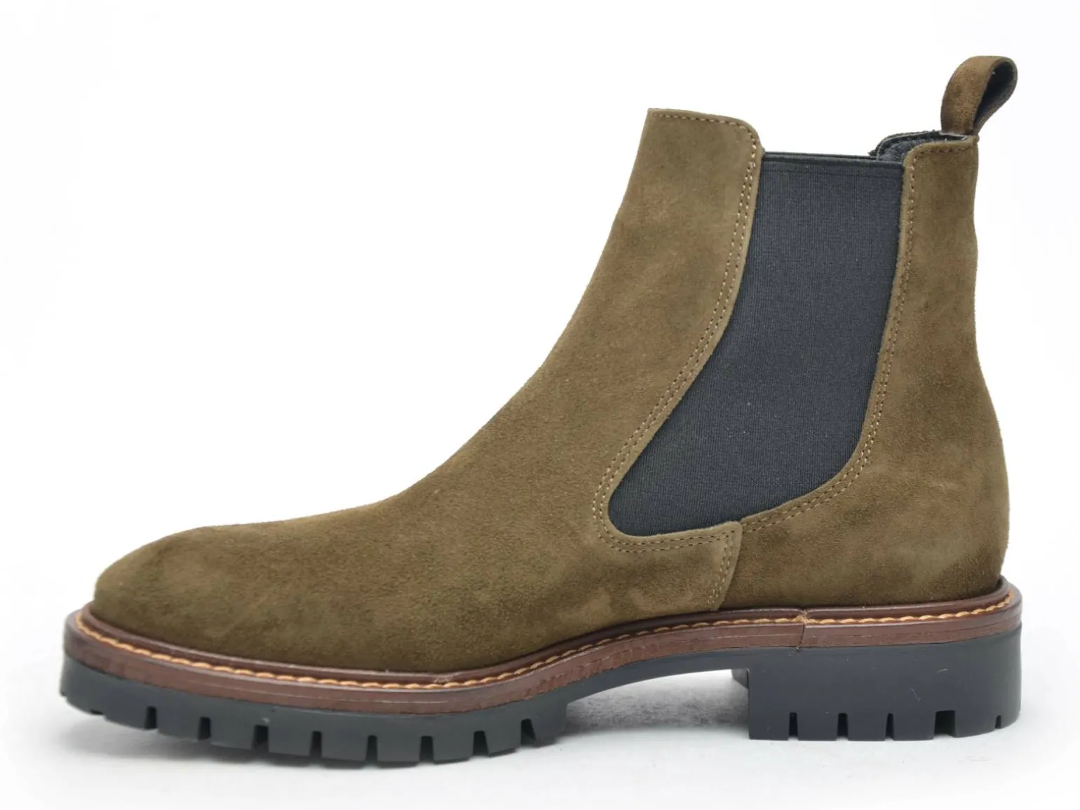 Alpe 2609 Chelsea Kaki Boots et Bottines Plates Femme