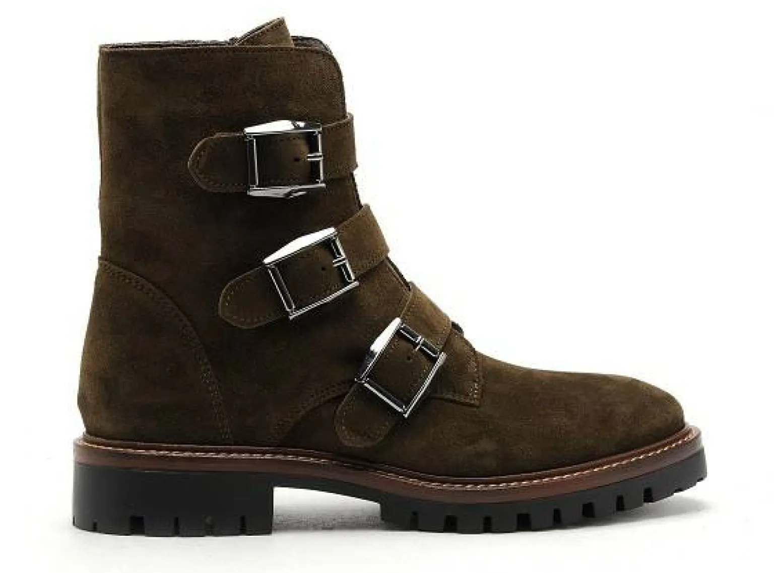 Alpe 5209 Kaki Boots et Bottines Plates Femme