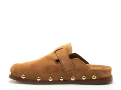 Alpe 5395 Marron Mules et Sabots Plats Femme