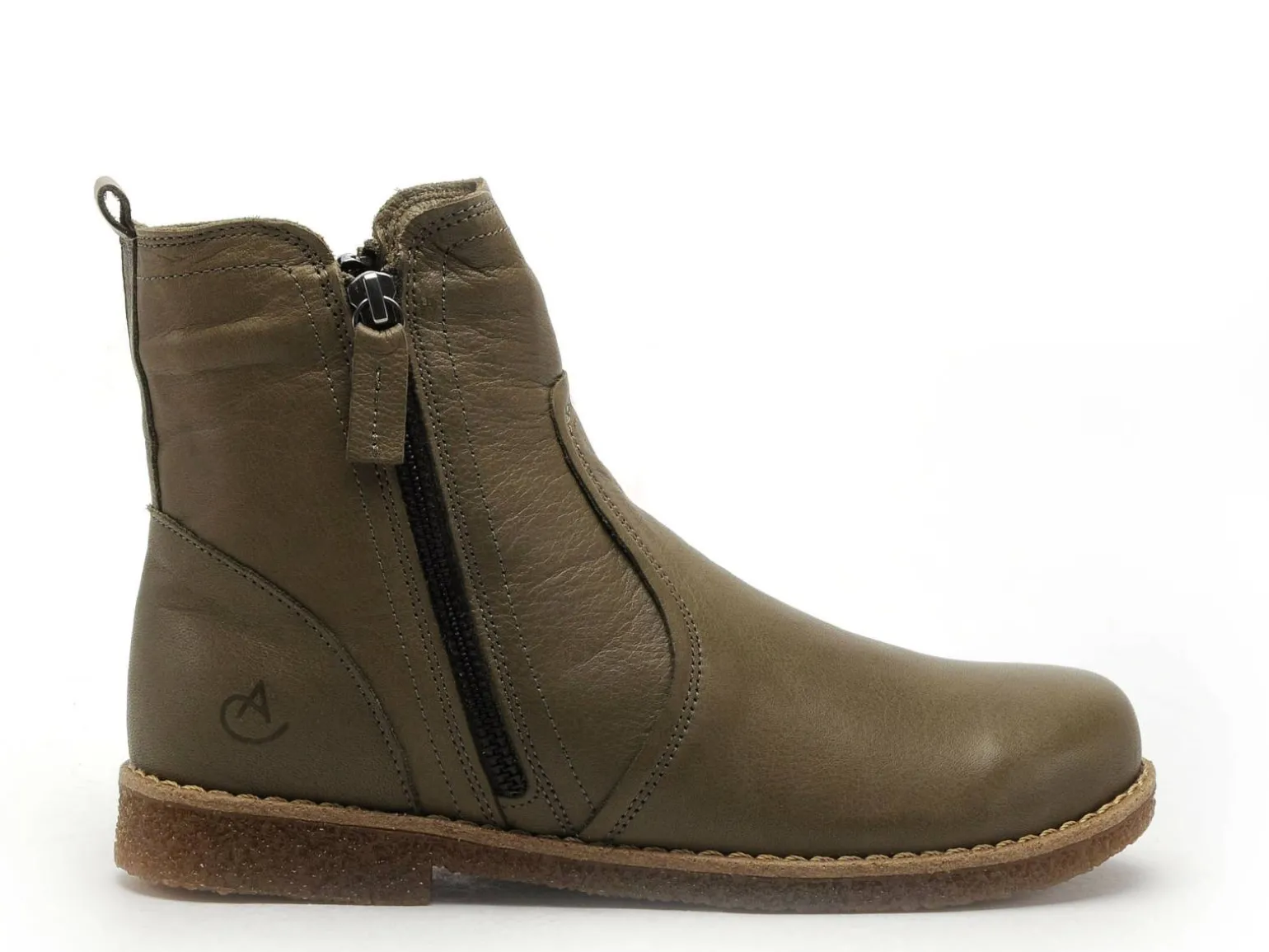 Andrea Conti BOOTS 0344814 Kaki Boots et Bottines Plates Femme