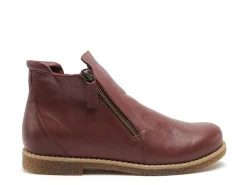 Andrea Conti 0340010 ZIP Bordeaux Boots et Bottines Plates Femme