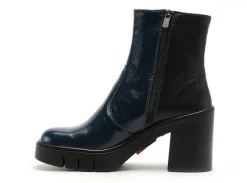 Art BERNA 1974 Bleu Boots et Bottines à Talons Femme