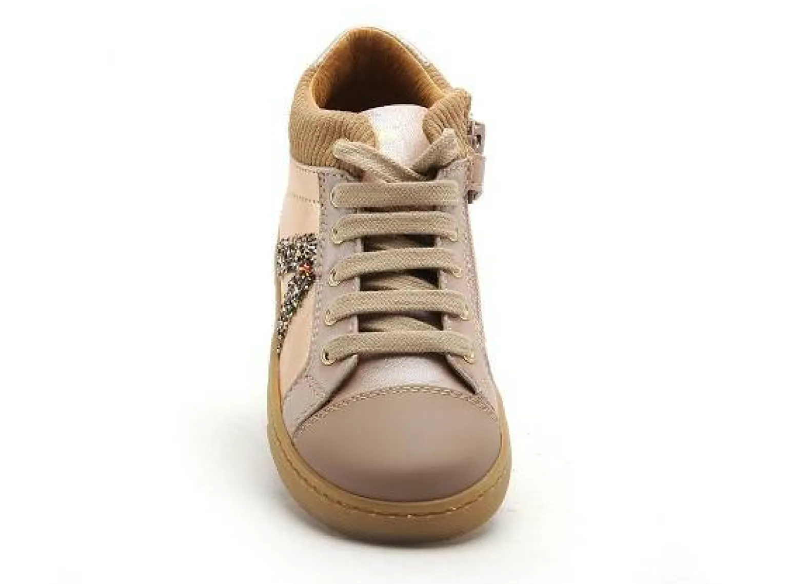 Babybotte KROKETTE 5521 Or Baskets Montantes Fille