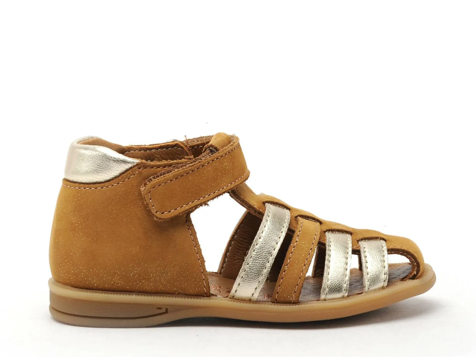 Bellamy BABY MARCHE PAILLETTE Marron Sandales Fille