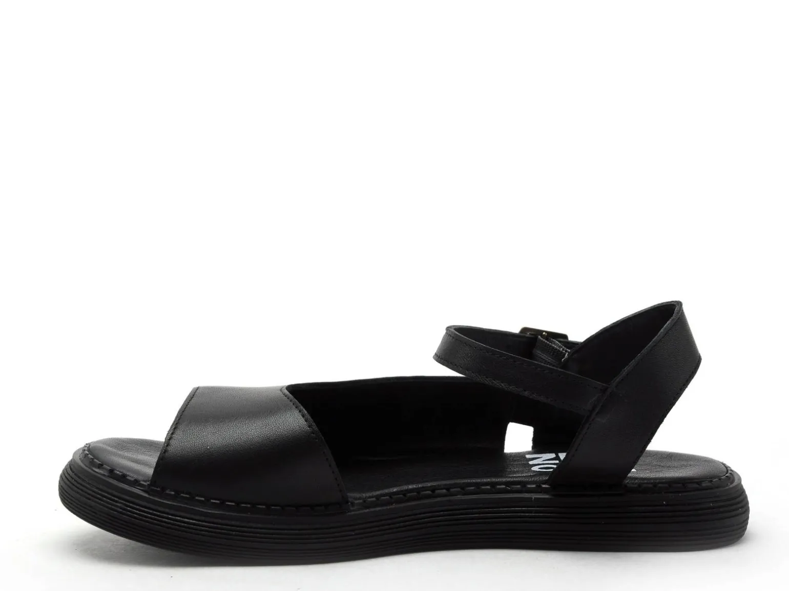 BUENO FLAVIE B 25WE2503 525 Noir Sandales Plates Femme
