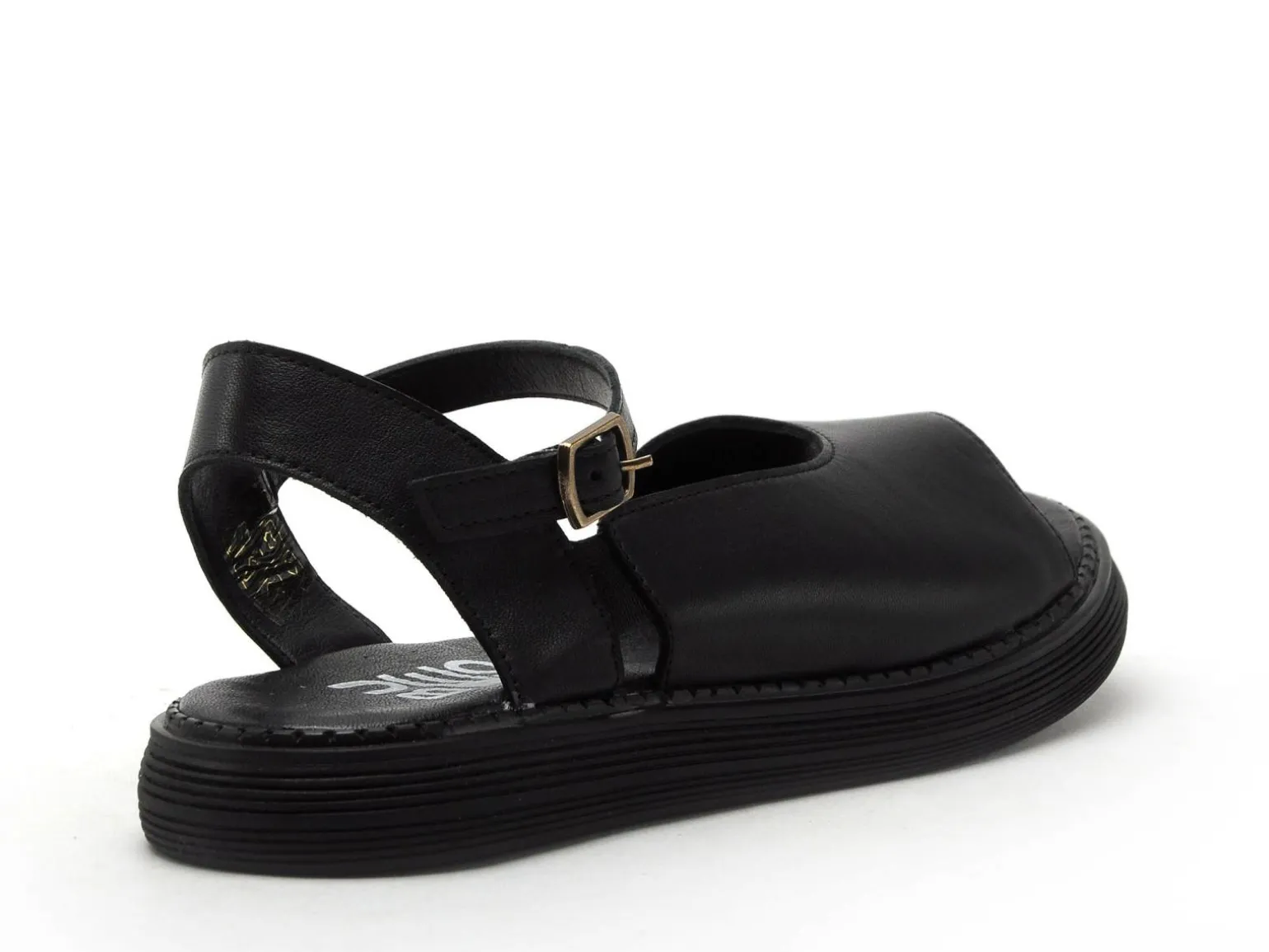 BUENO FLAVIE B 25WE2503 525 Noir Sandales Plates Femme