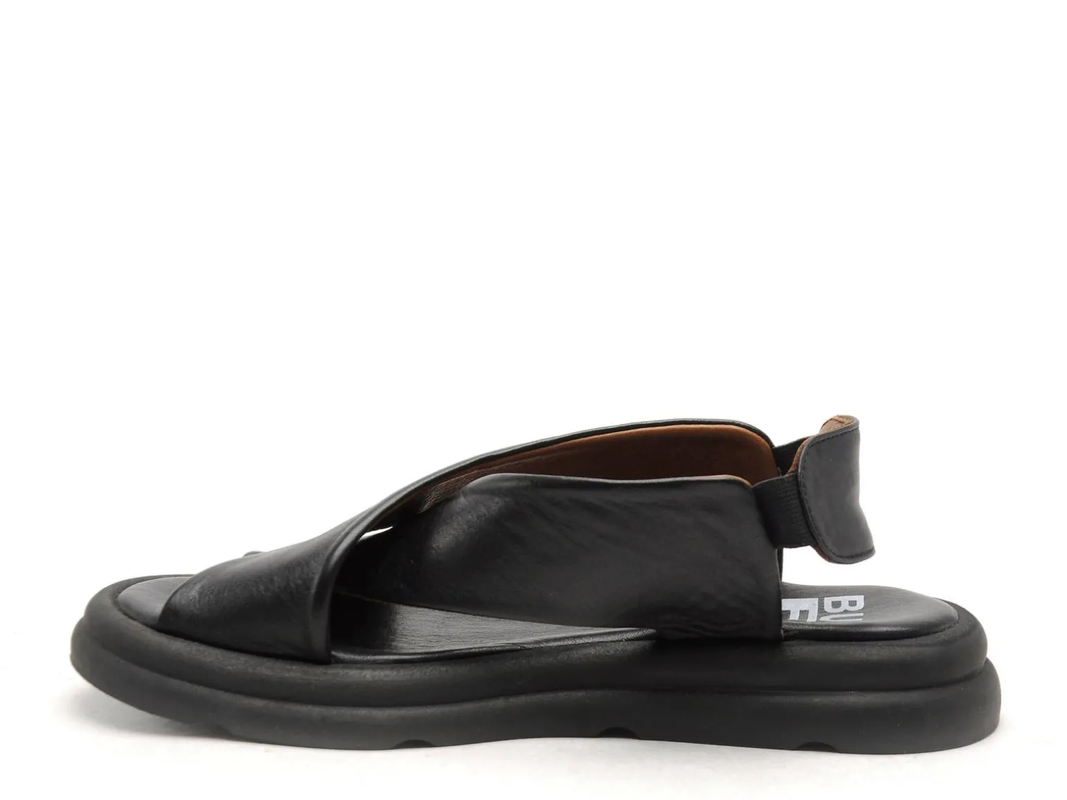 BUENO GAEL Noir Sandales Plates Femme