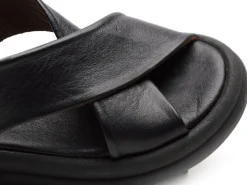 BUENO GAEL Noir Sandales Plates Femme