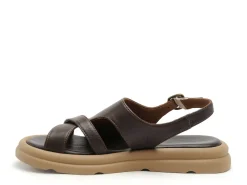 BUENO GRIVE Marron Sandales Plates Femme