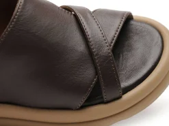 BUENO GRIVE Marron Sandales Plates Femme