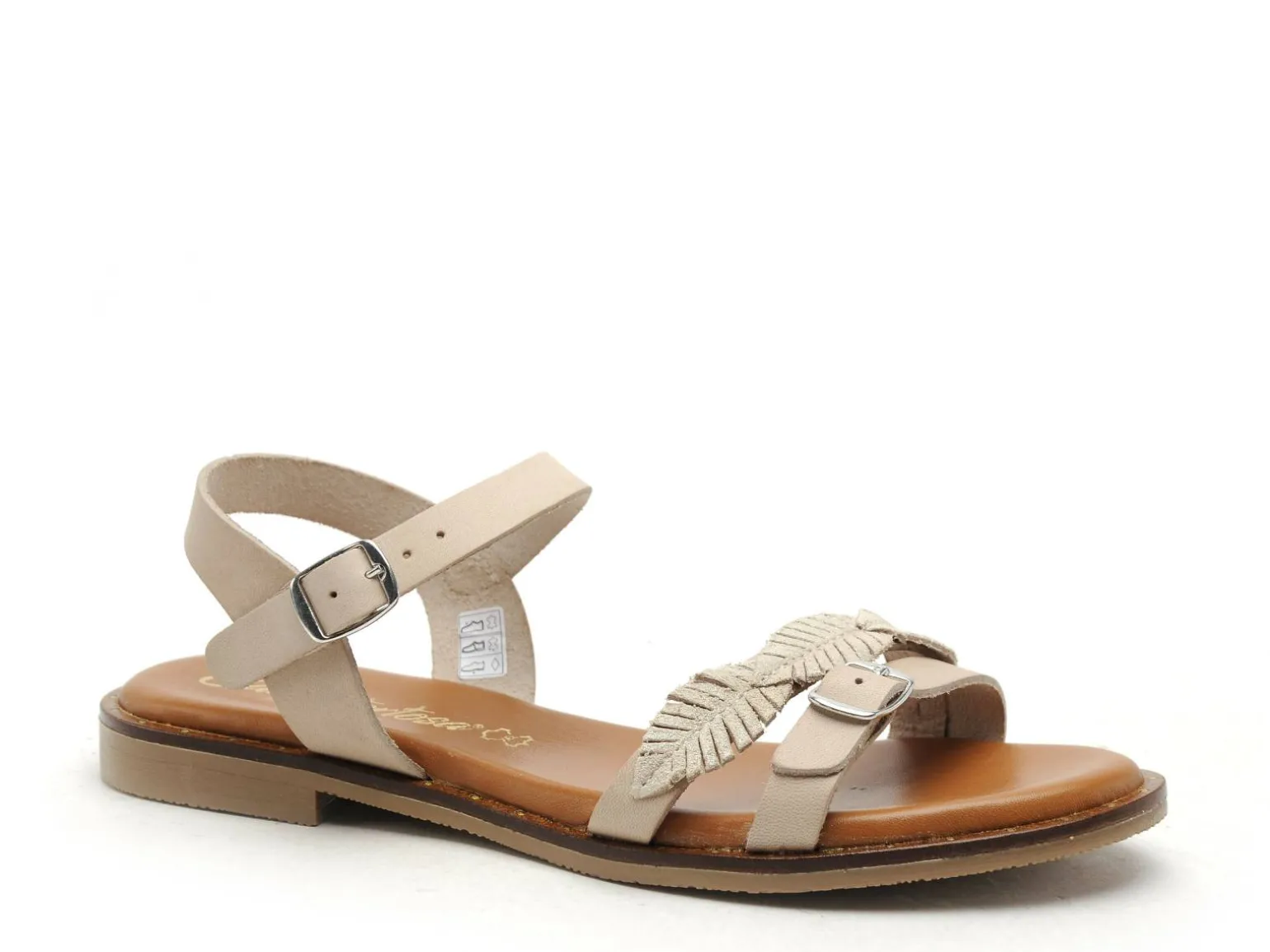 Carla Tortosa 11735 Beige Sandales Plates Femme