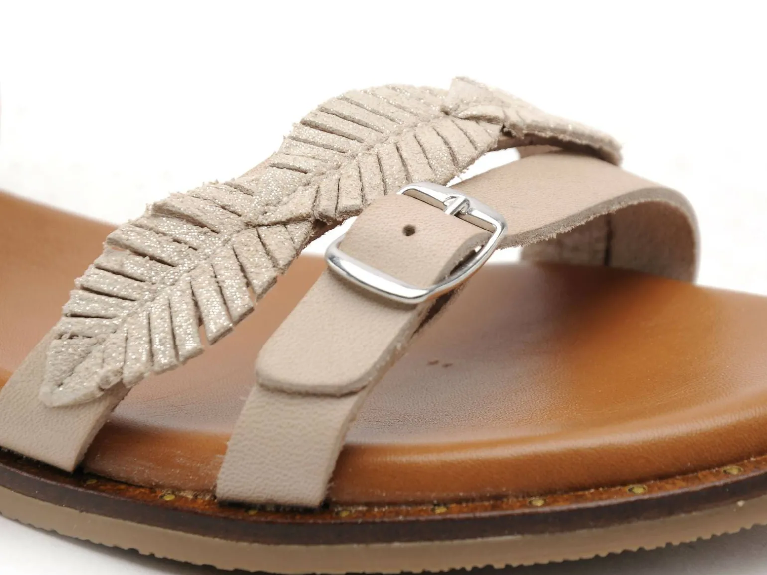 Carla Tortosa 11735 Beige Sandales Plates Femme