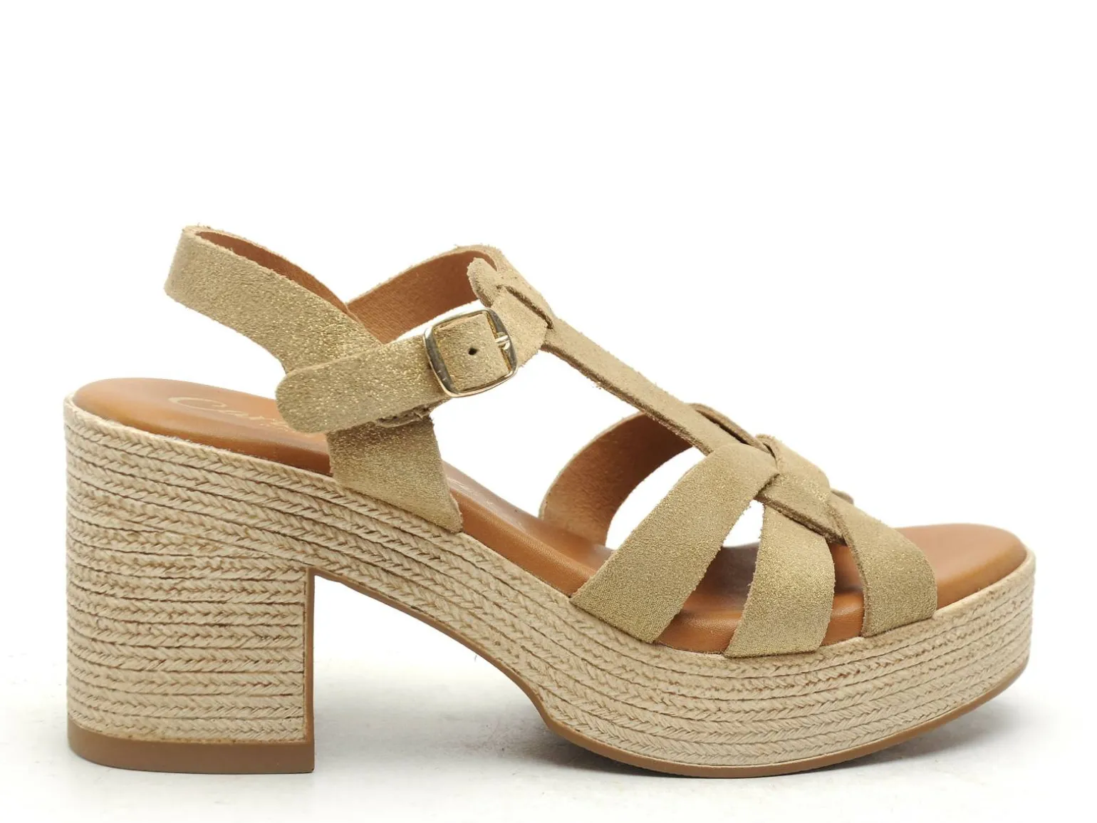 Carla Tortosa 32563 Beige Sandales à Talons Femme