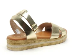 Carla Tortosa 14749 Or Sandales Plates Femme
