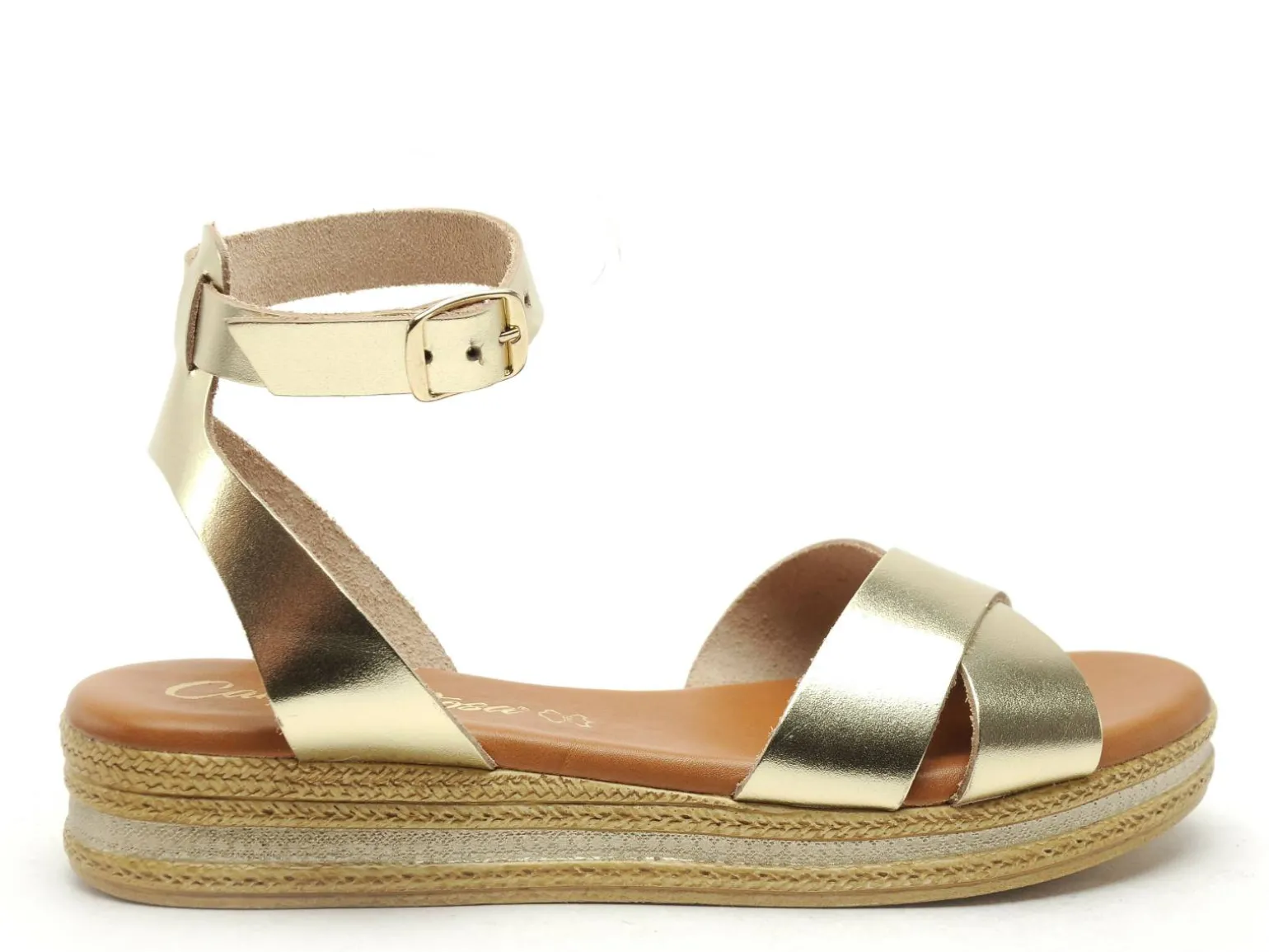 Carla Tortosa 14749 Or Sandales Plates Femme