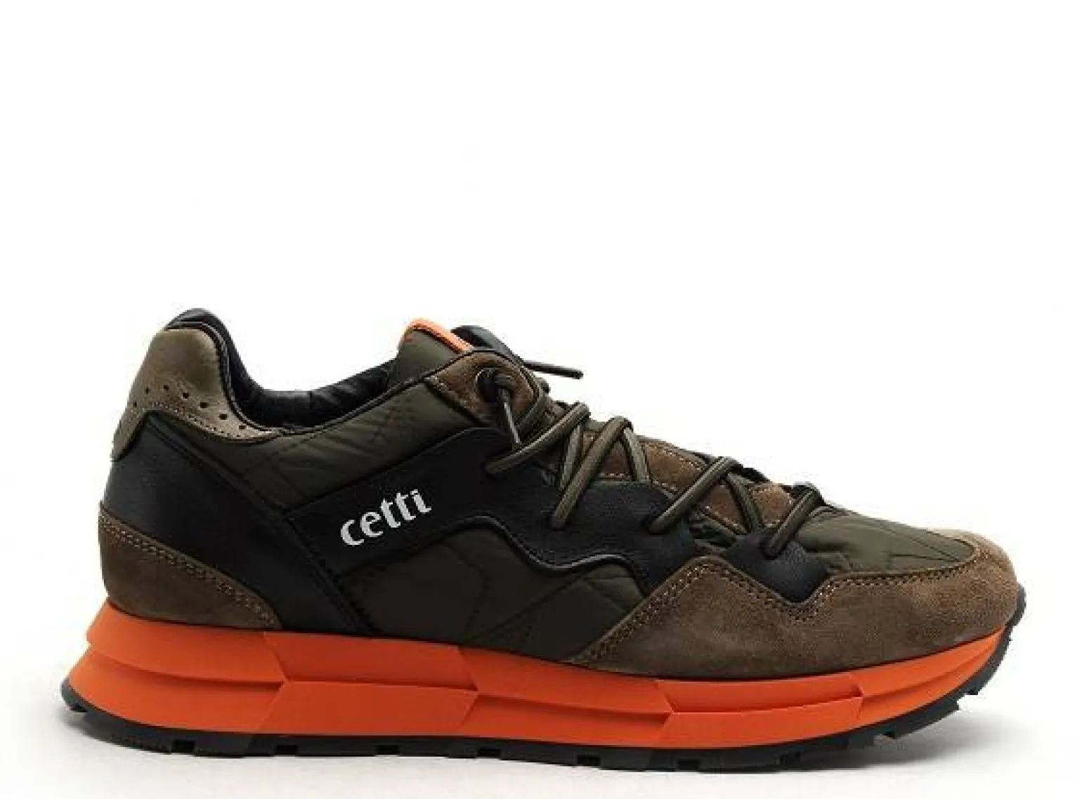 Cetti C1327 Kaki Baskets Basses Homme