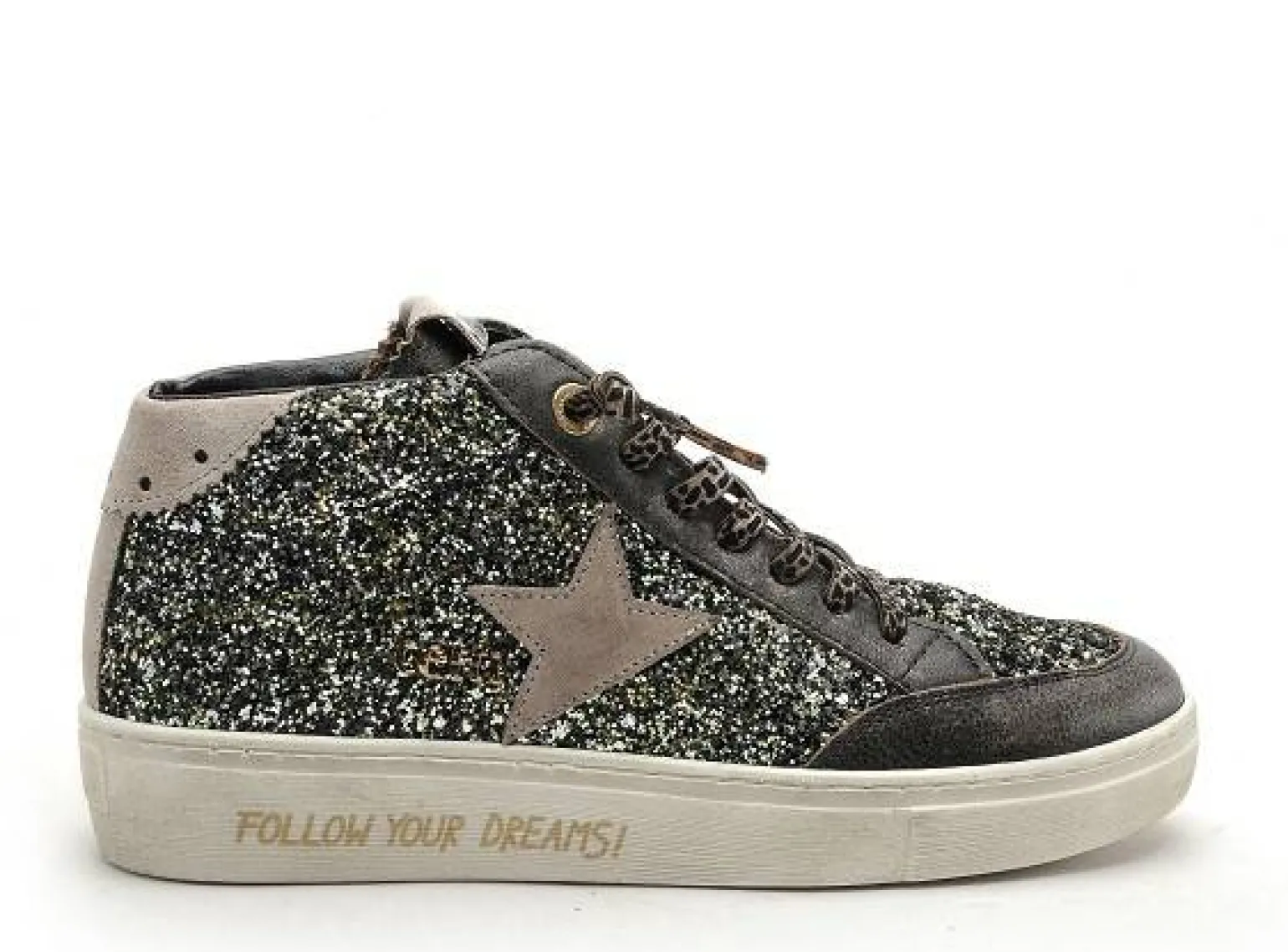 Cetti C1333SRA Argent Basket Montante Femme