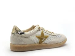 Cetti C1385 SRA Beige Baskets Basses Femme