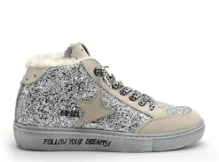 Cetti C1333SRA FOUR Argent Basket Montante Femme