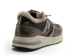 Cetti C1274SRA Kaki Baskets Basses Femme