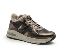 Cetti C1274SRA Kaki Baskets Basses Femme
