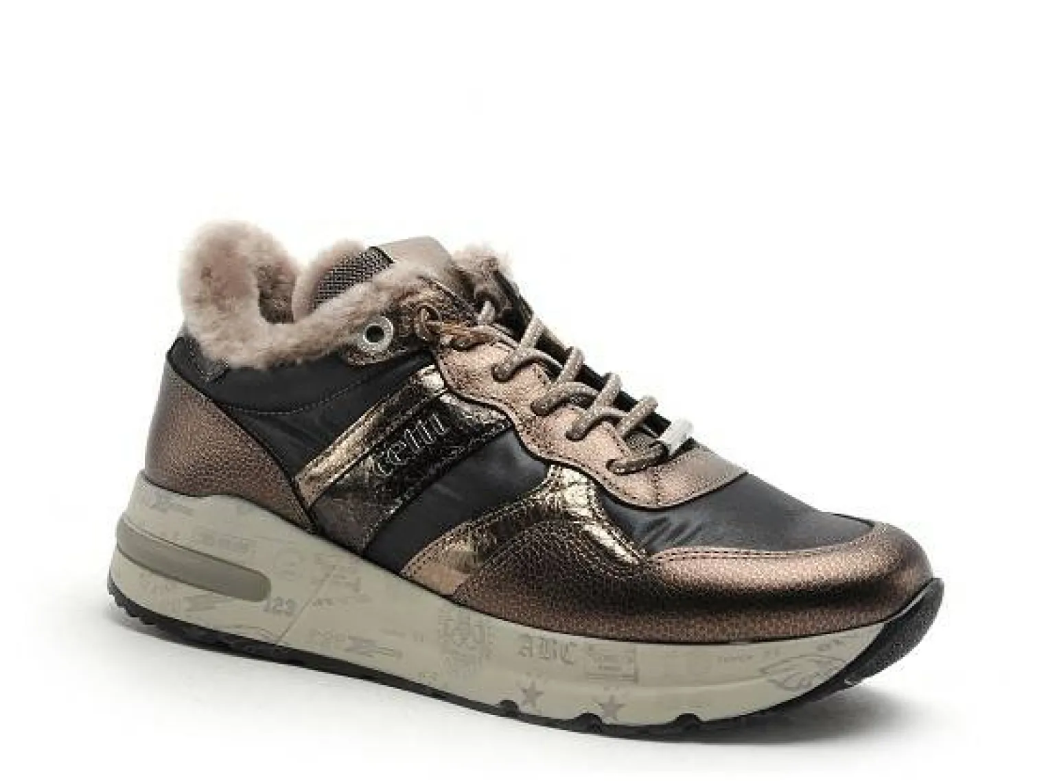 Cetti C1274SRA Kaki Baskets Basses Femme