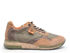 Cetti C848XL Kaki Baskets Basses Homme