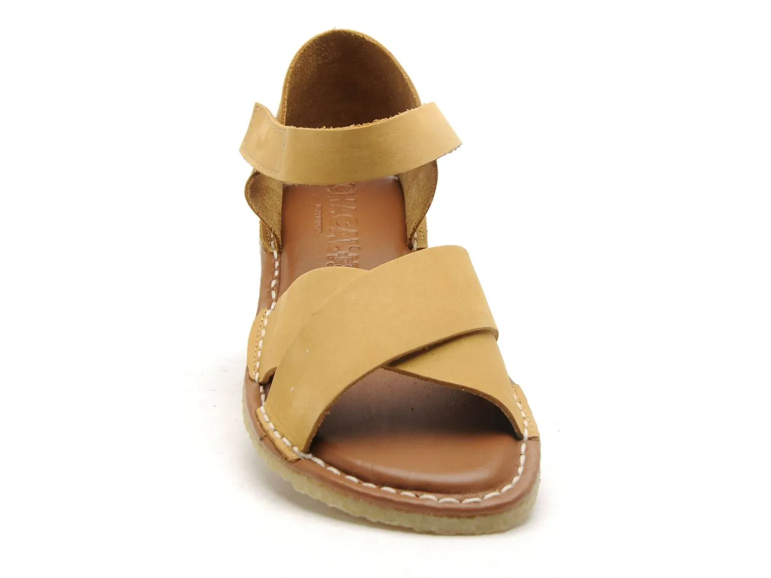 Chacal 7552 Jaune Sandales Plates Femme