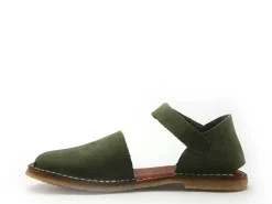 Chacal 7152 Kaki Sandales Plates Femme
