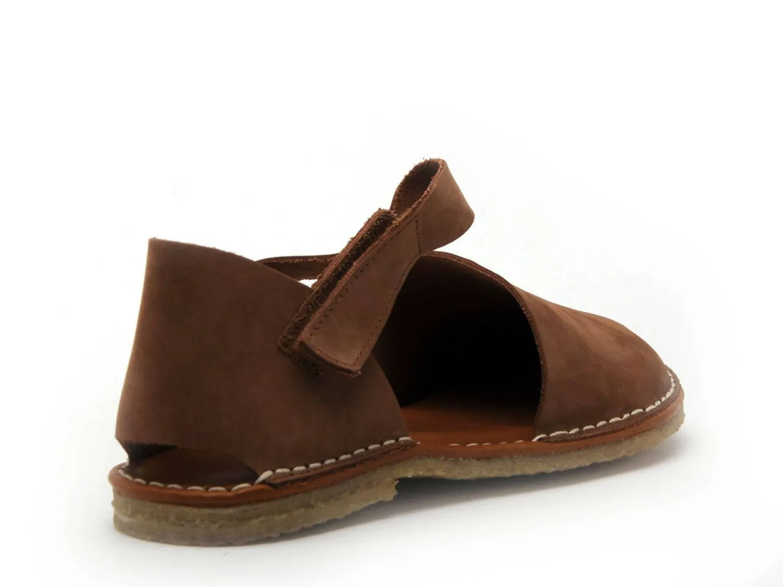 Chacal 7152 Marron Sandales Plates Femme