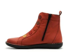 Chacal 6826 Orange Boots et Bottines Plates Femme