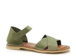 Chacal 7552 Vert Sandales Plates Femme