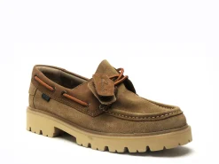 Clarks CLEYHILL BOAT Beige Mocassins Homme
