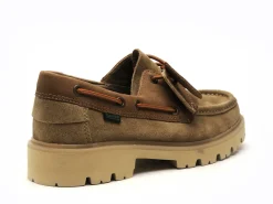 Clarks CLEYHILL BOAT Beige Mocassins Homme