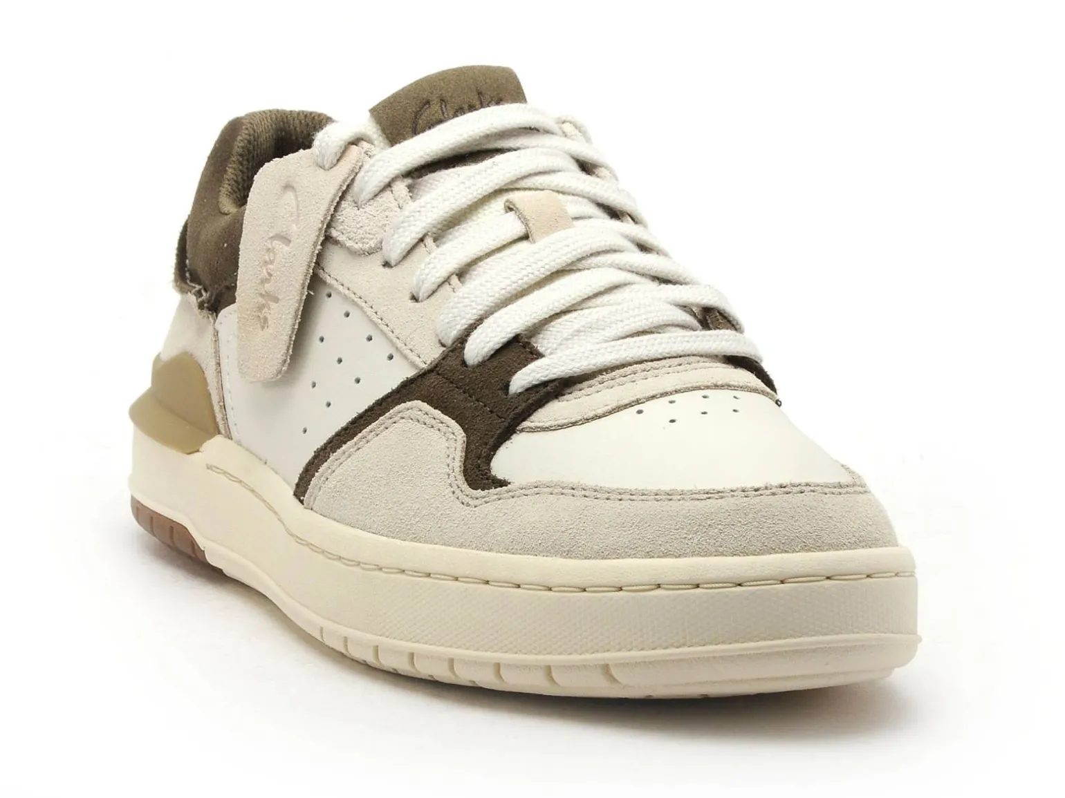 Clarks COURTLITE2 LO 26181287 Blanc Baskets Basses Homme