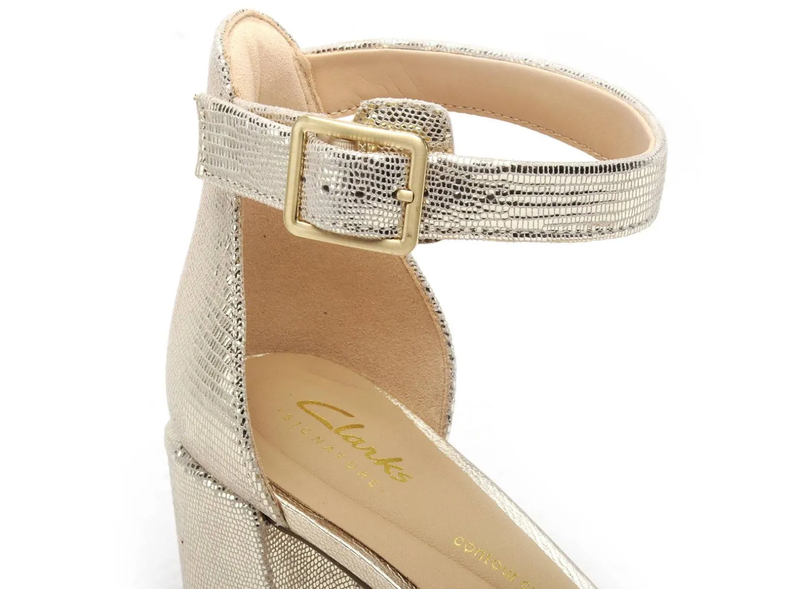Clarks EZORIA MAE 26181296 Or Sandales à Talons Femme