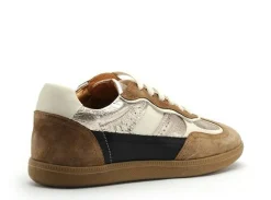 Coco Abricot ESPISSON Or Baskets Basses Femme