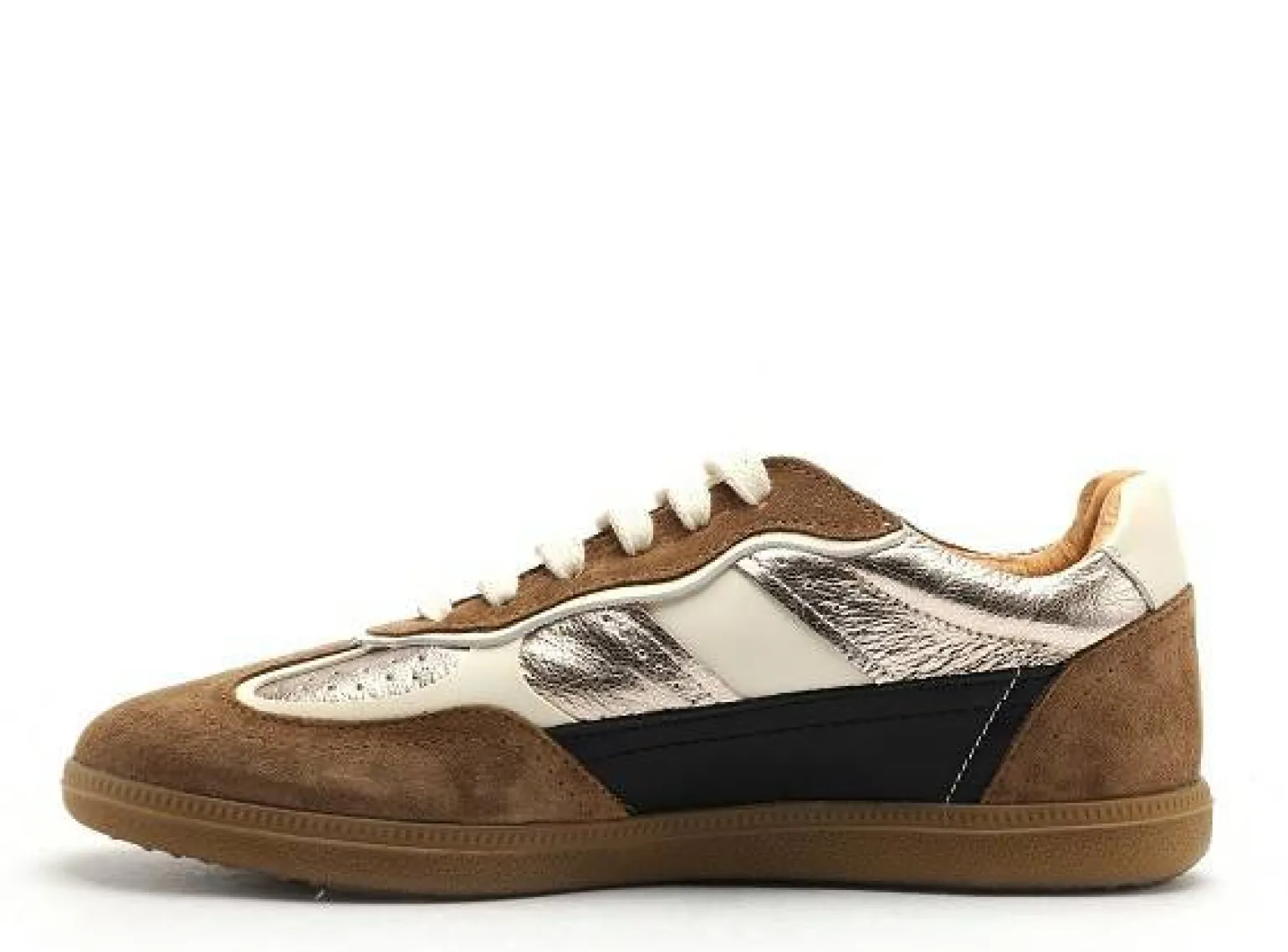 Coco Abricot ESPISSON Or Baskets Basses Femme