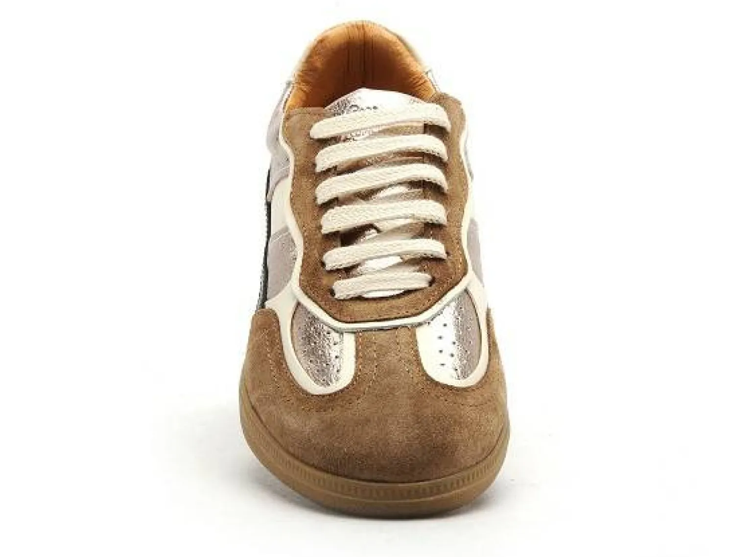 Coco Abricot ESPISSON Or Baskets Basses Femme