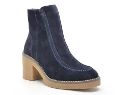 Coco Abricot ESTOHER Bleu Boots et Bottines à Talons Femme