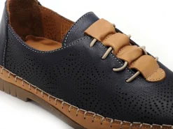 Coco Abricot MAFFLIERS Bleu Baskets Basses Femme