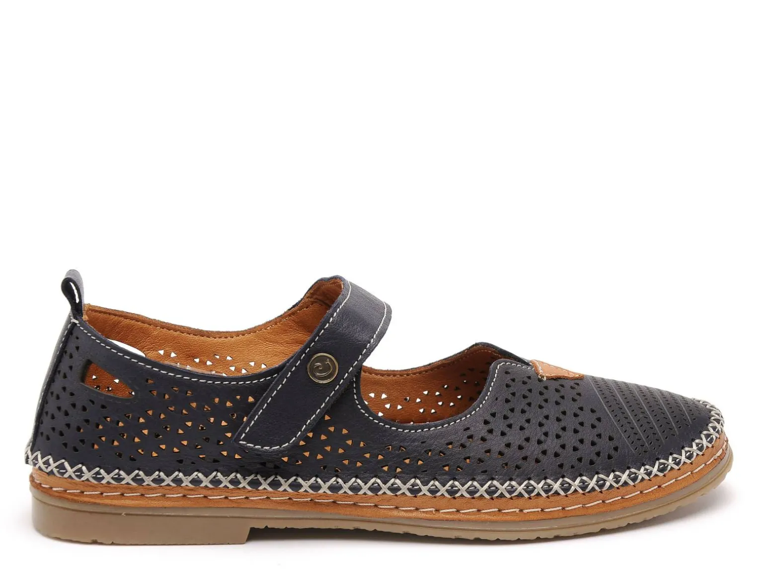 Coco Abricot MAFFRECOURT Bleu Ballerines Femme