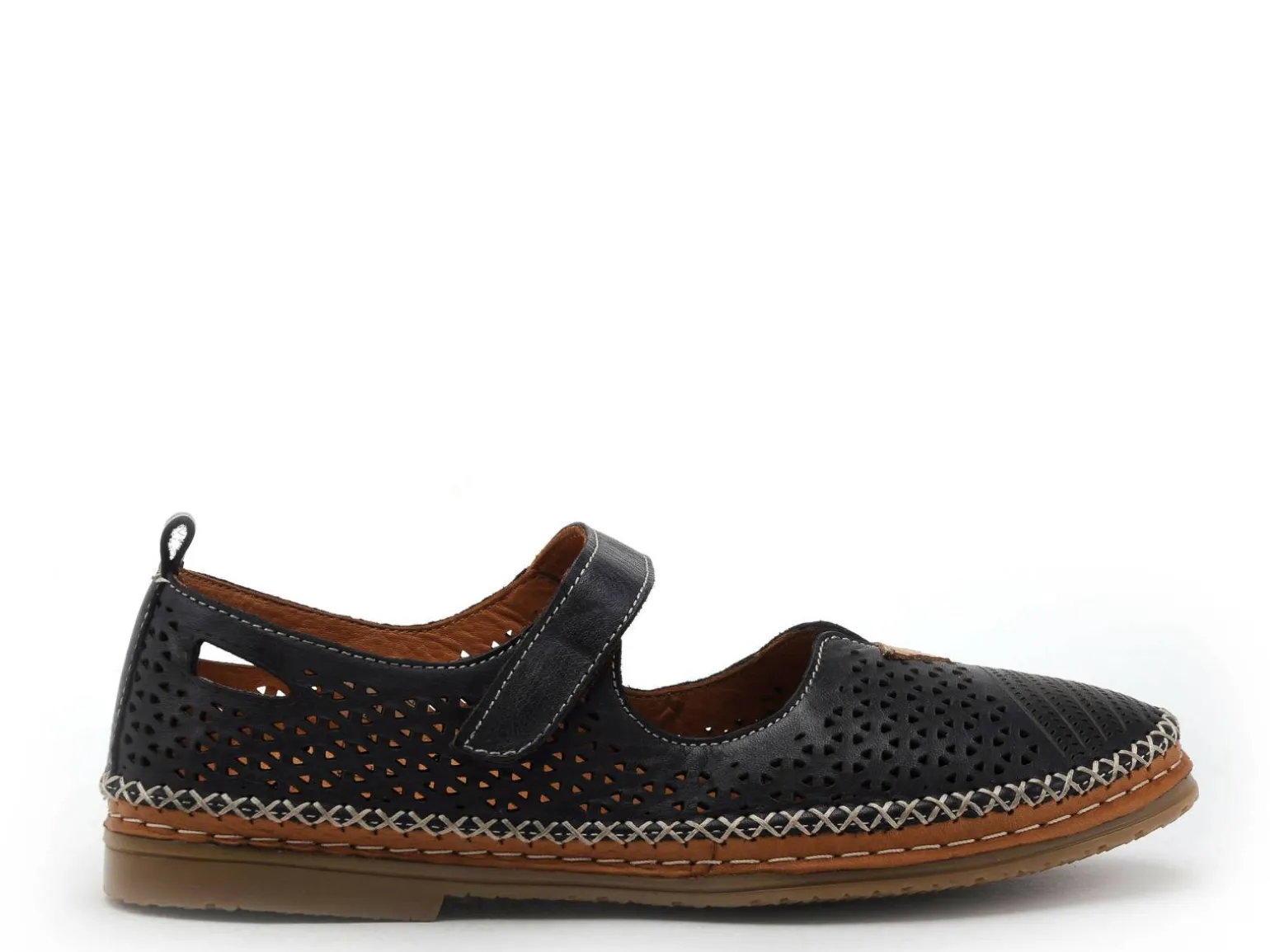 Coco Abricot MAFFREUCOURT Bleu Ballerines Femme