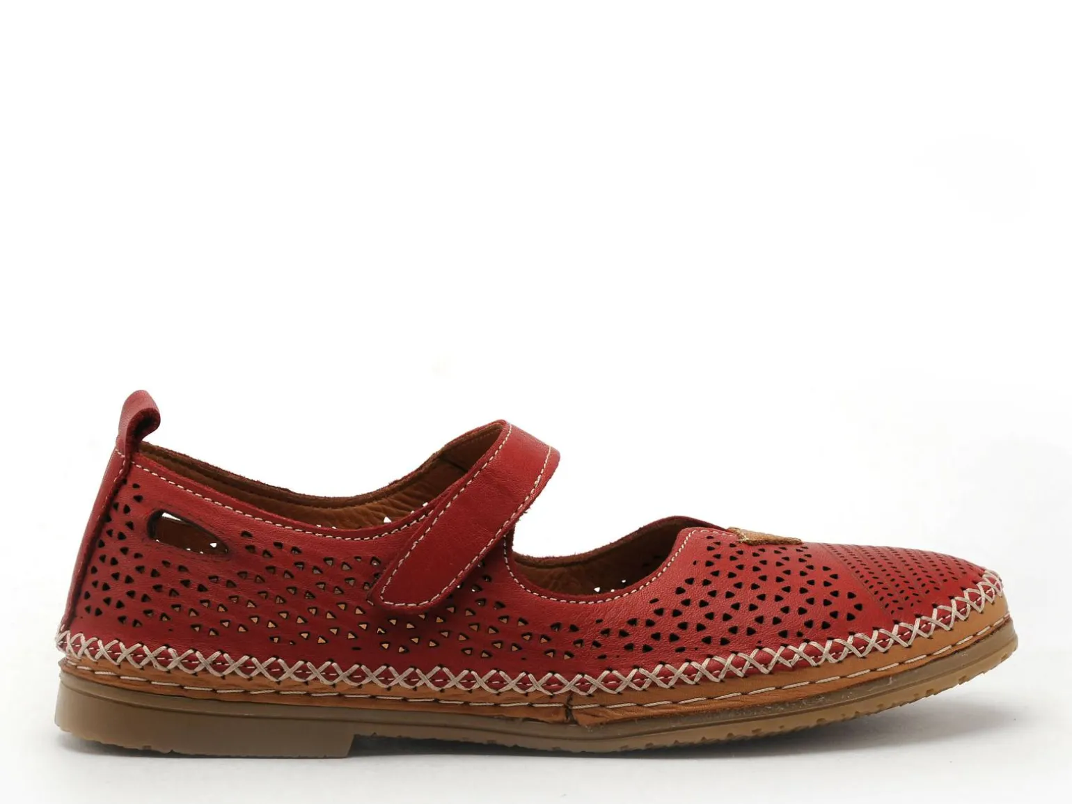 Coco Abricot MAFFREUCOURT Rouge Ballerines Femme
