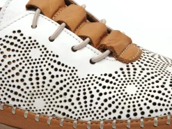 Coco Abricot MAFLIER Blanc Baskets Basses Femme