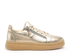 Coco Abricot MALAFRETAZ Or Baskets Basses Femme