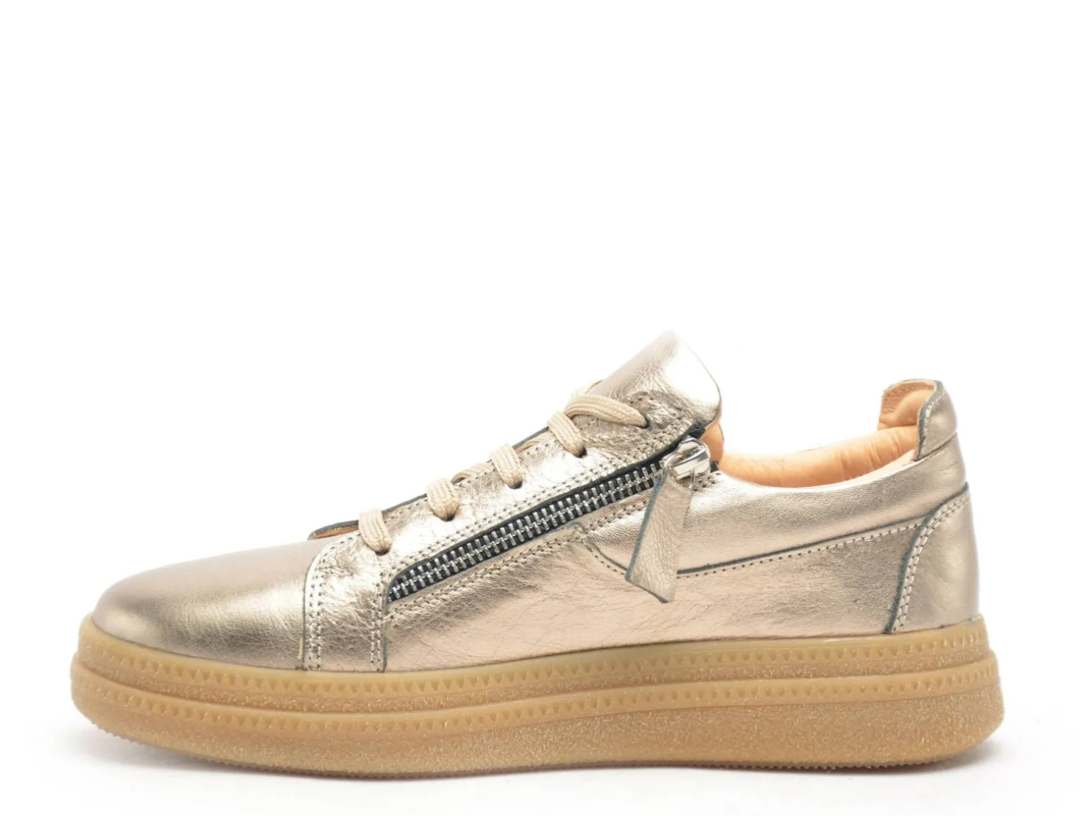 Coco Abricot MALAFRETAZ Or Baskets Basses Femme