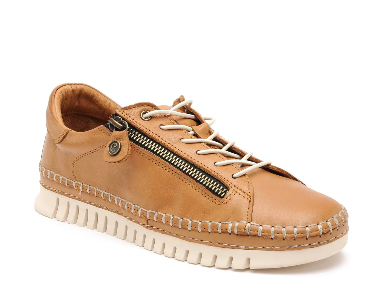 Coco Abricot MANNEVILLE Marron Baskets Basses Femme